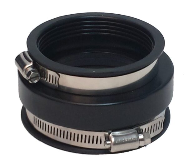 Valterra Flexible Reducer Sewer Coupler, Black