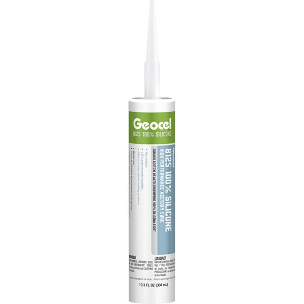 Geocel Silicone Caulk Sealant, Black, 10.3 oz