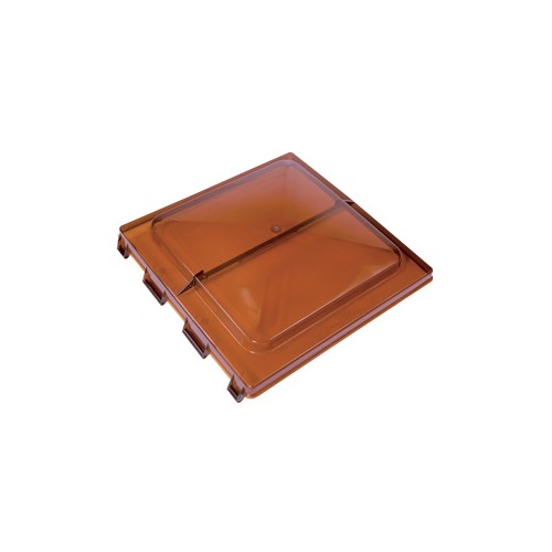 Heng's Roof Vent Lid, 14 in., Jensen Hinge, Smoke