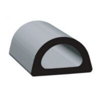 Clean Seal D-Seal Door and Window Channel Seal, 50 Feet, 5/8 Inch, Black