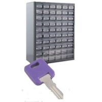 AP Products Gray Key Storage Cabinet, 15x19x7 Inch