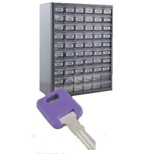 AP Products Gray Key Storage Cabinet, 15x19x7 Inch