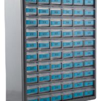 AP Products Gray Key Storage Cabinet, 15x19x7 Inch
