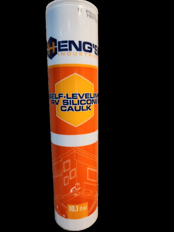 Heng's RV Silicone Caulk Sealant, White, 10 oz Cartridge
