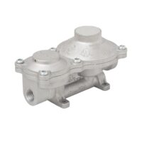 Flame King RV Propane Regulator, Two-Stage, Low Pressure, 160,000 BTU, 3/8 Inch Connections