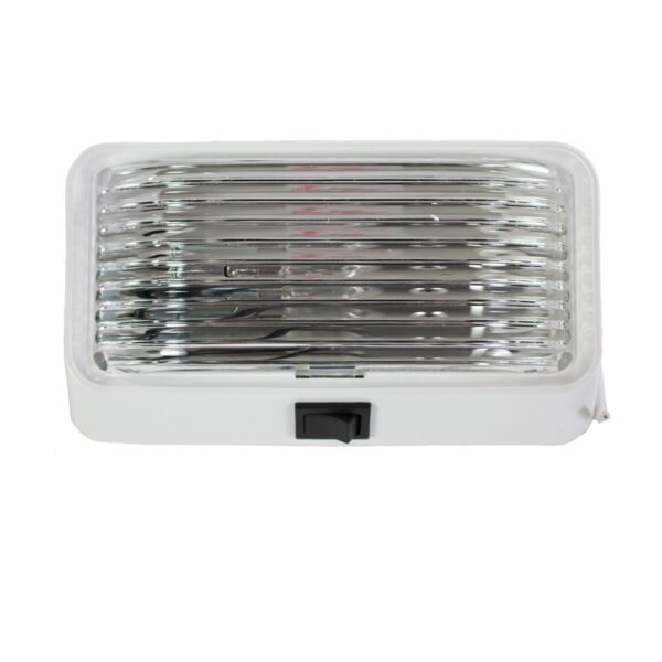 Arcon LED Porch Light with Switch, 5-3/4" x 3-1/2", Rectangular, White Base