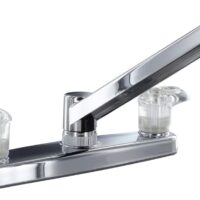 Phoenix Products 8 Inch Kitchen Faucet, Low Arc, Chrome Silver