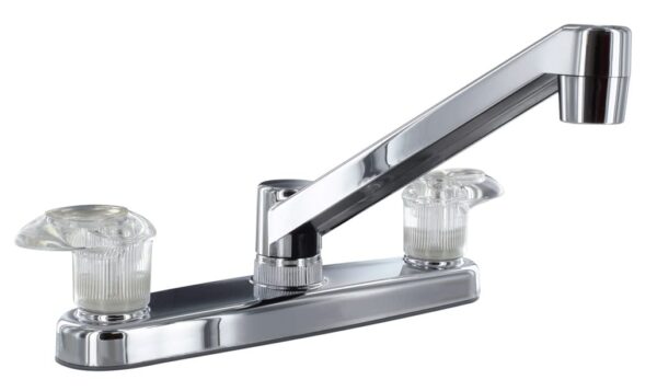 Phoenix Products 8 Inch Kitchen Faucet, Low Arc, Chrome Silver
