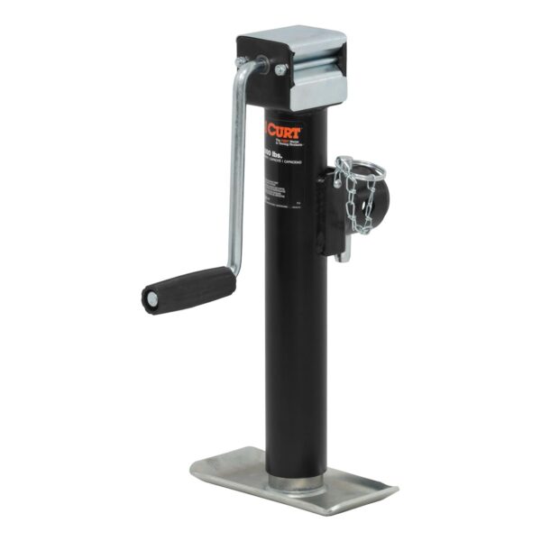 CURT Swivel Trailer Tongue Jack, Side-Wind, 5,000 lb Capacity