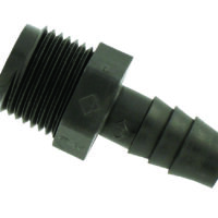 Valterra Male Threaded Adapter, 3/8-Inch to 3/8-Inch, Black