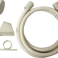 LaSalle Bristol Hand-Held Shower Head, Brass, White