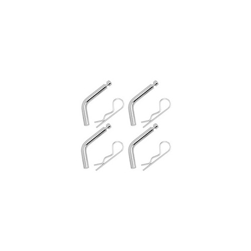Reese Trailer Hitch Pin Clip Set, 4 Pieces, Silver