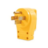 Camco 50 Amp RV Power Cord Plug End (14-50P), Yellow