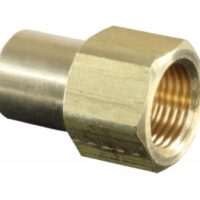 JR Products Brass Propane Adapter, 1/4 Inch Male to 3/8 Inch Female