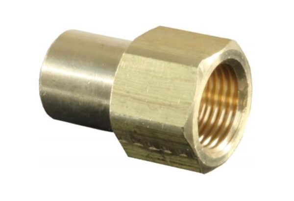 JR Products Brass Propane Adapter, 1/4 Inch Male to 3/8 Inch Female