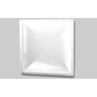 Specialty Recreation, Square Skylight, White dome, 24 x 24 in flange, 4 Inch in dome height