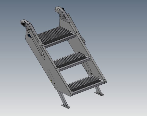 MORryde Step Above 3-Step RV Entry System, 500 lb Capacity, Black