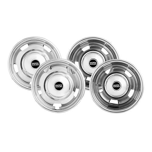 Pacific Dualies 17" Wheel Simulator, 8 Lug, Bolt-On, Set of 4