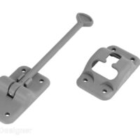 RV Designer Door Holder, T-Style, 6 Inch, Plastic, Gray
