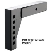 Equal-i-zer Weight Distribution Hitch Shank, 2-1/2 Inch, 8-Inch Rise, 4-Inch Drop