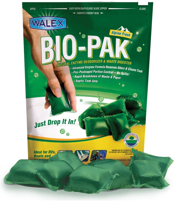 Walex Bio-Pak Waste Tank Treatment Drops, 10-Pack, Fresh Scent