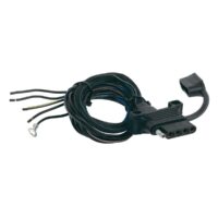 Husky Towing Trailer Wiring Connector, 5 Flat, Vehicle End, Black
