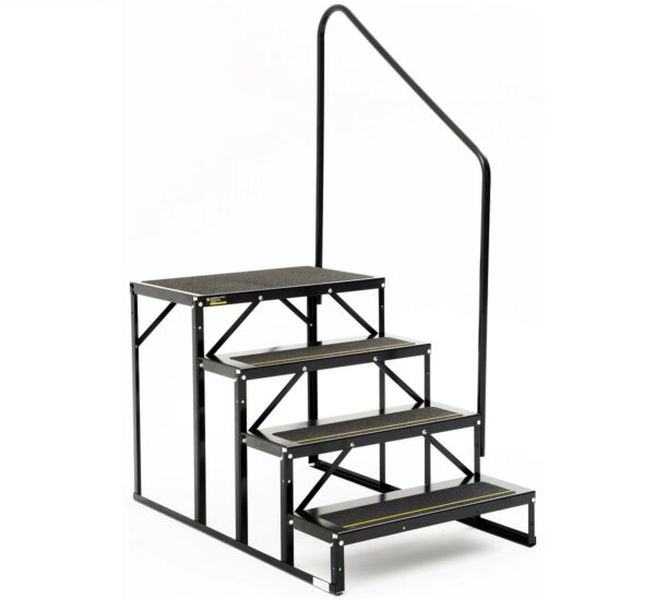 Stromberg Carlson Econo Porch Step, 27 Inches Wide, 3-Step, Black