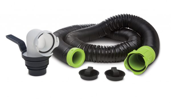 Thetford Titan Sewer Hose, 3 Inch, 15 Feet Extended, Black
