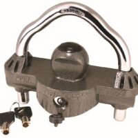 Trimax Trailer Coupler Lock, Ball and Clamp, 1-7/8 to 2-5/16 Inch, Black and Gray