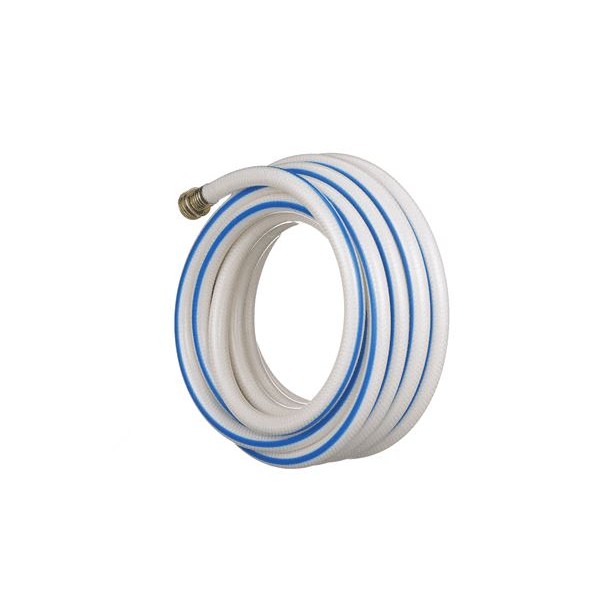 Valterra Fresh Water Hose 25 ft, 1/2 Inch, 160 PSI, White