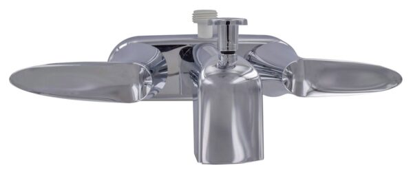 Phoenix Products 4 Inch Wall Mount Tub and Shower Diverter Valve, Chrome Plated, Silver