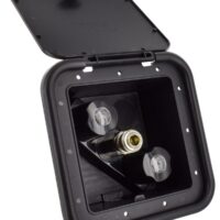 Phoenix Products Exterior Spray Port, Black with Hose and Quick Connect