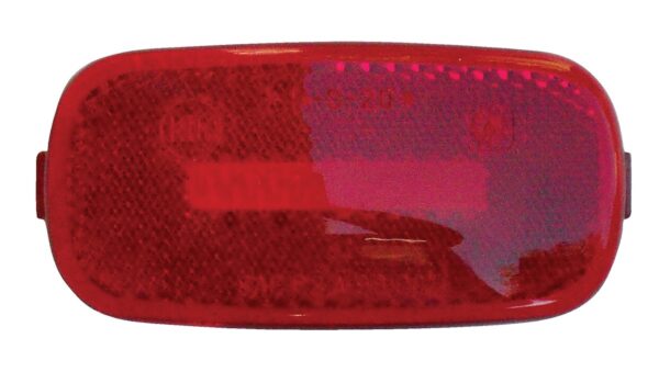 Valterra Replacement Marker Light Lens, 4" × 2", Red, Euro Style