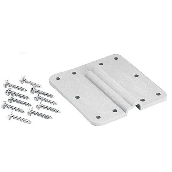 Winegard RV TV Cable Entry Plate, Dual, Silver