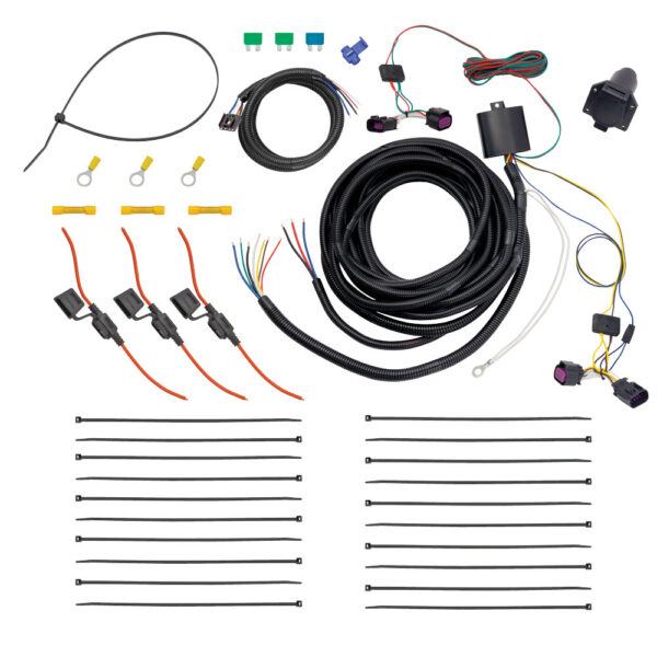 Tekonsha 7-Way Trailer Wiring Connector, Vehicle End, Black