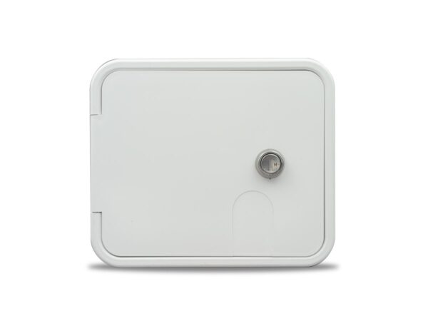 B&B Molders Electrical Cord Hatch, 30/50 Amp, Rectangular, Polar White