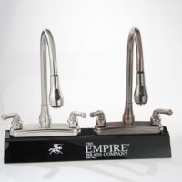 Empire Brass RV Kitchen Gooseneck Faucet, Oil Rubbed Bronze, 2-Handle, 8-Inch Deck Mount