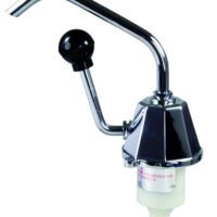 JR Products Single-Hole Kitchen Faucet, Mid-Arc Spout, Chrome