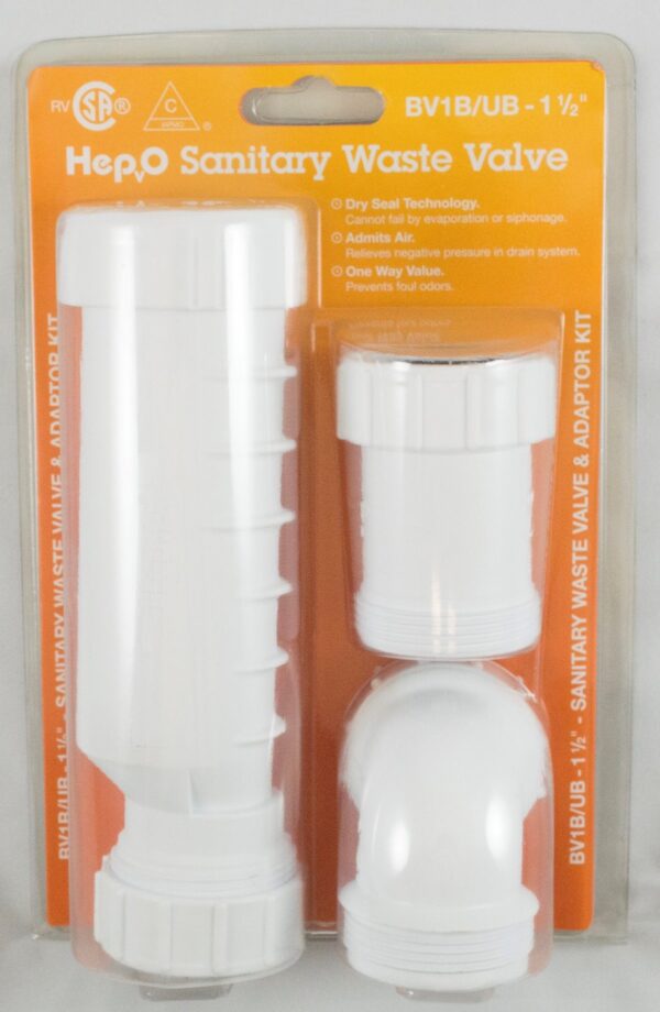 Sunbelt Sink P-Trap Valve, 1-1/2 Inch Slip Joint, White