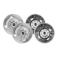 Pacific Dualies 16" Wheel Simulator, 8 Lug, Bolt-On, Set of 4