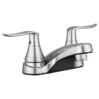 Dura Faucet Lavatory Faucet, Mid Arc, 4 Inch Deck Mount, Brushed Nickel