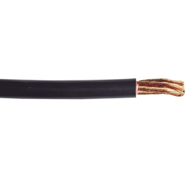 East Penn 2 Gauge Stranded Copper Primary Wire, Black, 100 Feet