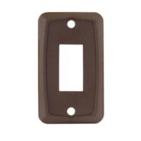 JR Products Type B Faceplate, Single Opening, Brown