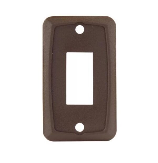 JR Products Type B Faceplate, Single Opening, Brown