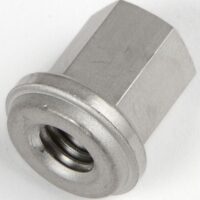 East Penn Battery Hold-Down Nut, Stainless Steel, 3/8 Inch-16, Silver