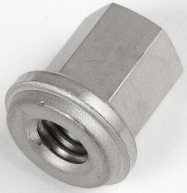 East Penn Battery Hold-Down Nut, Stainless Steel, 3/8 Inch-16, Silver
