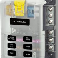 Blue Sea Systems 6-Circuit ATC/ATO Fuse Block, 32 Volt