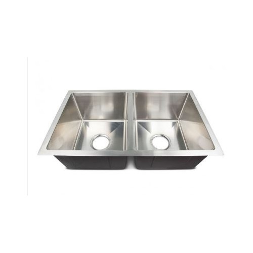 Lippert Stainless Steel Sink, Double Bowl, 16 x 27 Inch, Silver