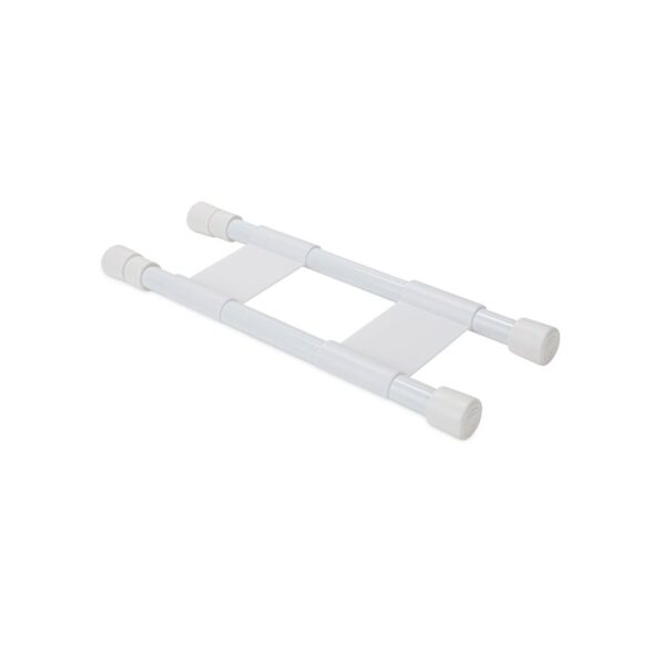 Camco Dual Spring-Loaded Cabinet Brace, Extendable, White