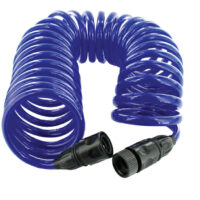 Valterra Self-Coiling Water Hose 25 ft, 3/8 Inch, 120 PSI, Blue